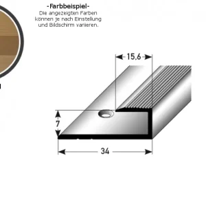 PROVISTON Einfass- & Abschlussprofile Waterford B 34 mm Einfasshöhe 7 mm Alu eloxiert Jetzt Bestellen
