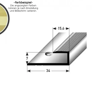 PROVISTON Einfass- & Abschlussprofile Waterford B 34 mm Einfasshöhe 7 mm Alu eloxiert Online Kaufen