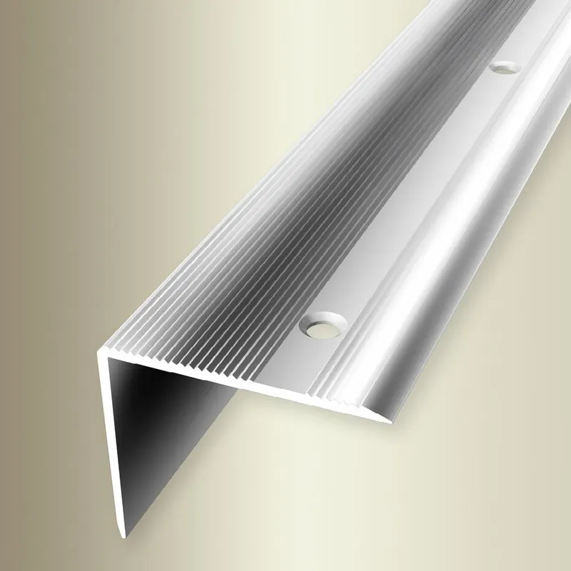 Küberit Treppenkanten- & Winkelprofile H 40 mm B 45 mm Einfasshöhe 0 - 37 mm Alu elox Highlight
