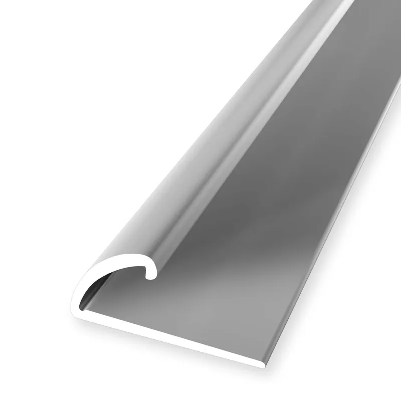 Meistverkauft Einfassprofil 11.5 x 26 x 2700 mm Aluminium Abschlussprofil Glatt Silber Küberit