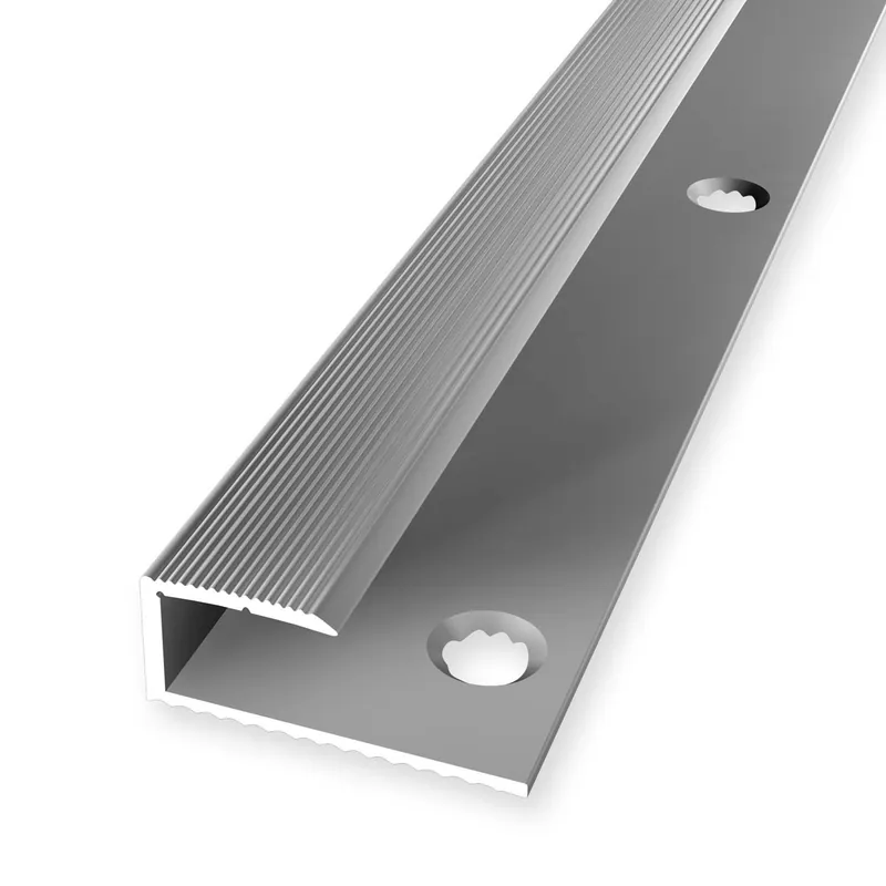 Einfassprofil 11 x 28 x 2700 mm Aluminium Abschlussprofil Geriffelt Küberit Billig