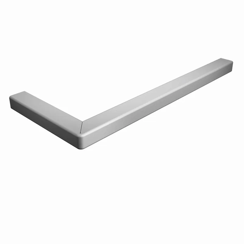 Billig Treppenwinkel Links 90 Grad 7 x 9.2 mm Aluminium Treppenkantenprofil Glatt Ungebohrt Küberit