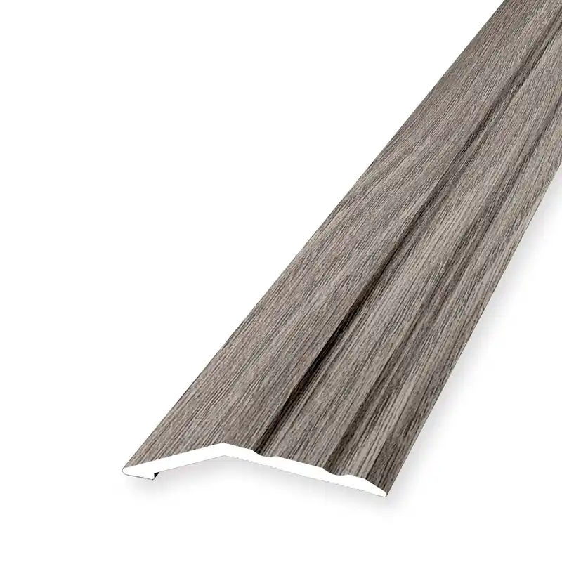 Billig Einfassprofil 10 x 39 mm Aluminium Abschlussprofil Geriffelt Silber versch. Längen Küberit