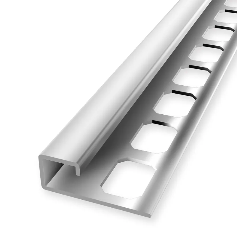 Quadratprofil 12.5 x 35 mm Einfasshöhe 12.5 mm Randleistenprofil Geschlossen Gestanzt Küberit Neue Kollektion