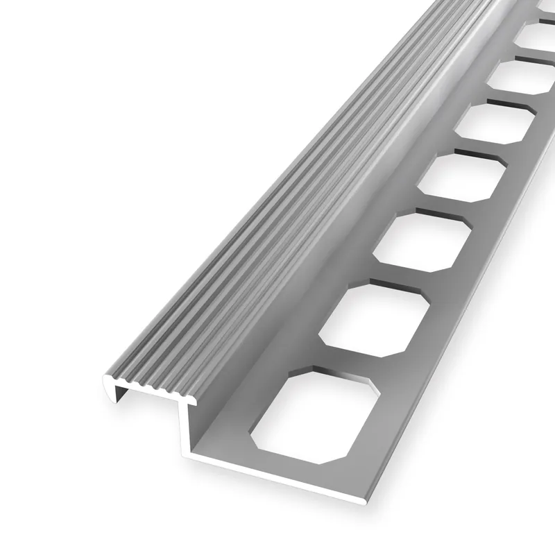 Treppenkantenprofil 11 x 20 x 2500 mm Einfasshöhe 11 mm Aluminium Fliesenprofil Gestanzt Küberit Online Kaufen