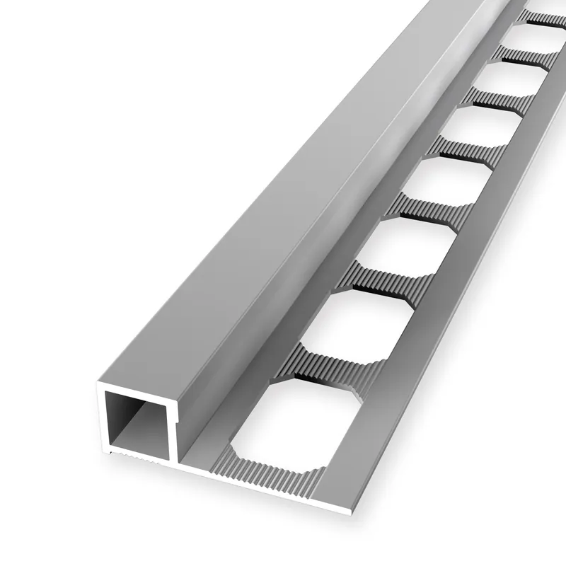 Quadratprofil 10 x 33 mm Einfasshöhe 10 mm Randleistenprofil Geschlossen Gestanzt Küberit Bestpreis