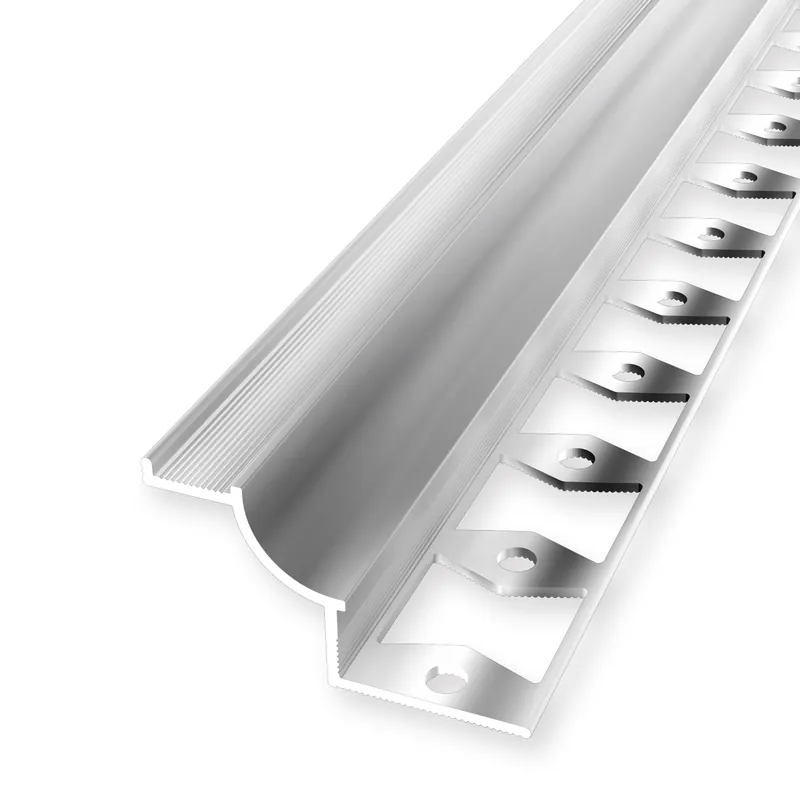 Sale Wandkantenprofil 10 x 42 x 2500 mm Einfasshöhe 10 mm Aluminium Hohlkehlprofil Gestanzt Küberit