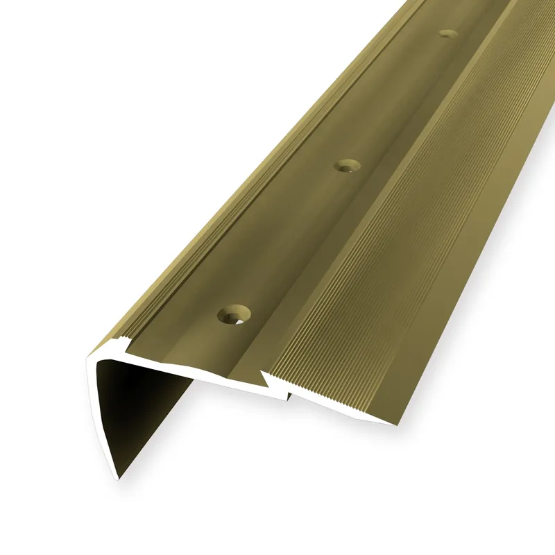 Beliebt Treppenkantenprofil 34 x 60 x 2500 mm Aluminium Winkelprofil Geriffelt versch. Varianten Küberit
