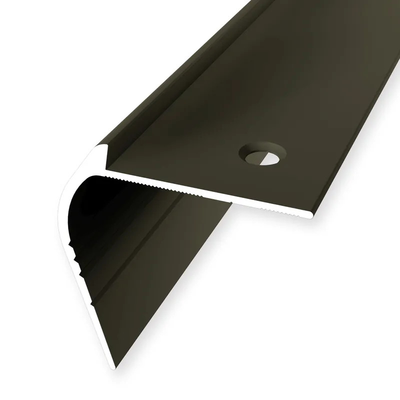 Treppenkantenprofil 50 x 48 x 2500 mm Aluminium Winkelprofil Versenkt Gebohrt versch. Farben Küberit Top-Angebot