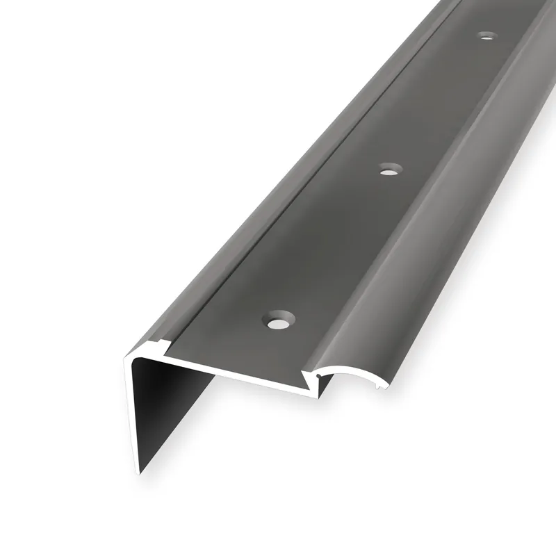Top-Angebot Treppenkantenprofil 33 x 51.5 x 2500 mm Aluminium Winkelprofil Glatt Versenkt Gebohrt Küberit