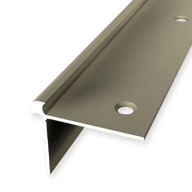 Treppenkantenprofil 32 x 42 mm Aluminium Winkelprofil Glatt Versenkt Gebohrt Küberit Aktuell