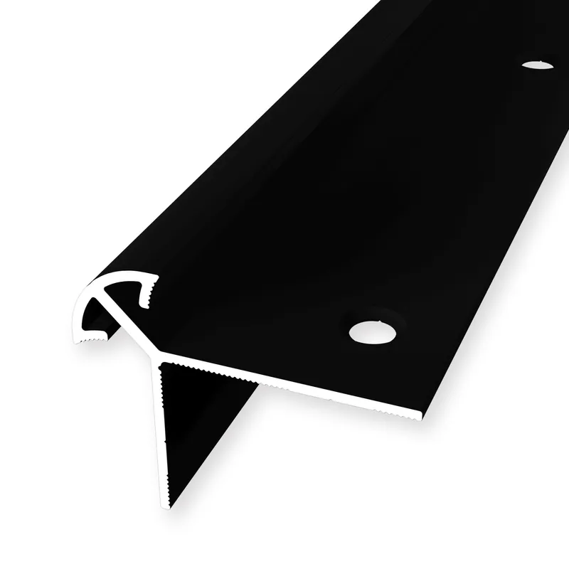 Abverkauf Treppenkantenprofil 36 x 46 x 2500 mm Aluminium Winkelprofil Glatt Versenkt Gebohrt Küberit
