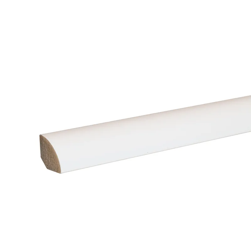PROVISTON Sockelleiste Kunststoff Weiß - 18 x 18 x 2000 mm Moderne Fußleiste Viertelstableiste Top-Seller