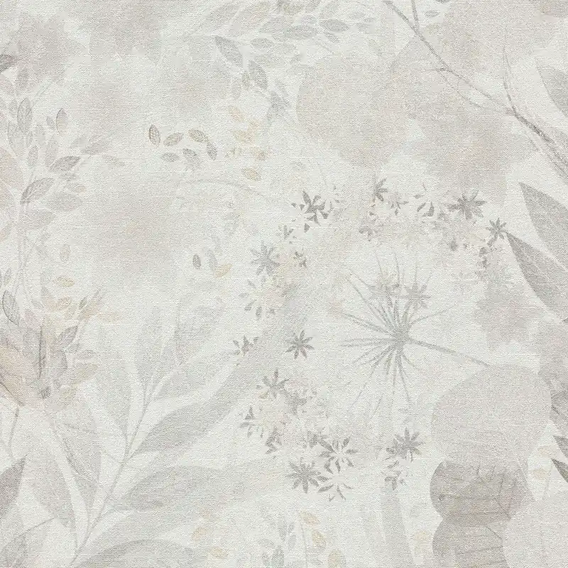 Schnäppchen Vliestapete 1050631 Helltaupe Hellgrau Grau Bäume Blätter Secret Garden Erismann