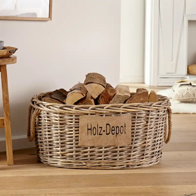 Aufbewahrungskorb "Holz-Depot" Günstig