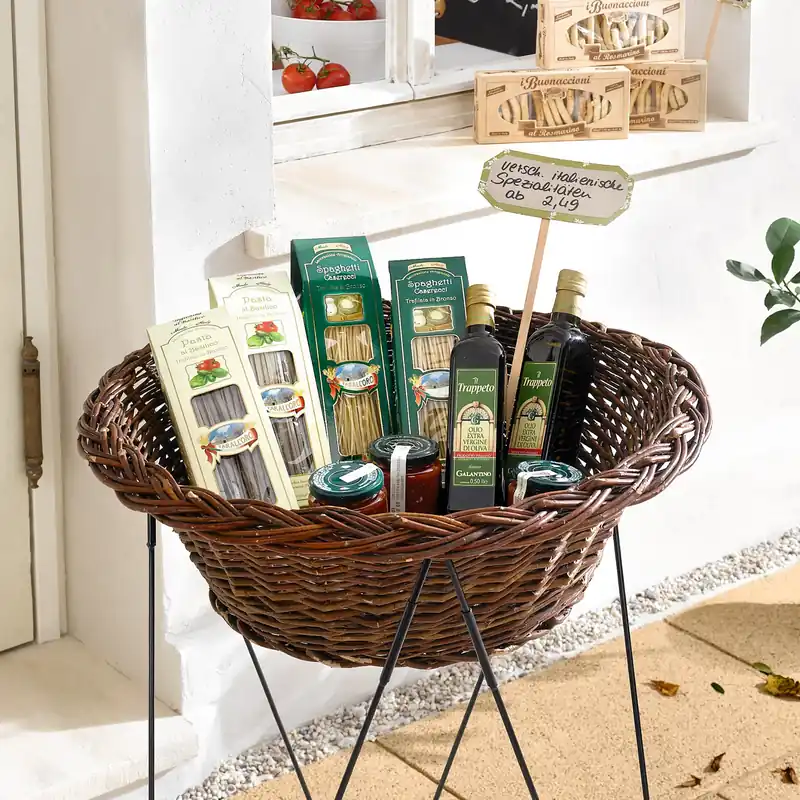 Auslagekorb "Naturweide", rund Super-Preis