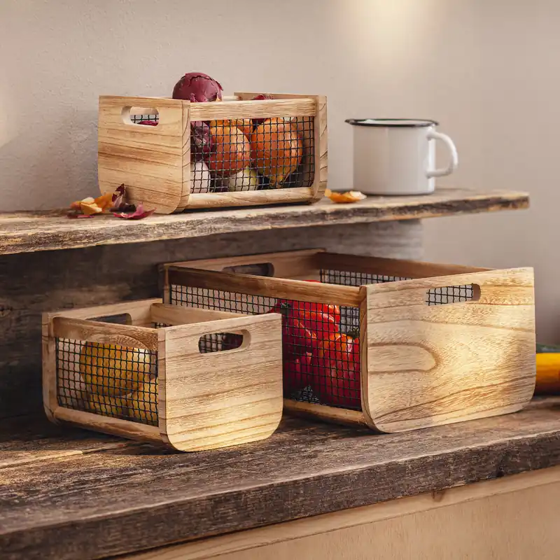 Bestpreis Holzkiste "Trend", 3er Set