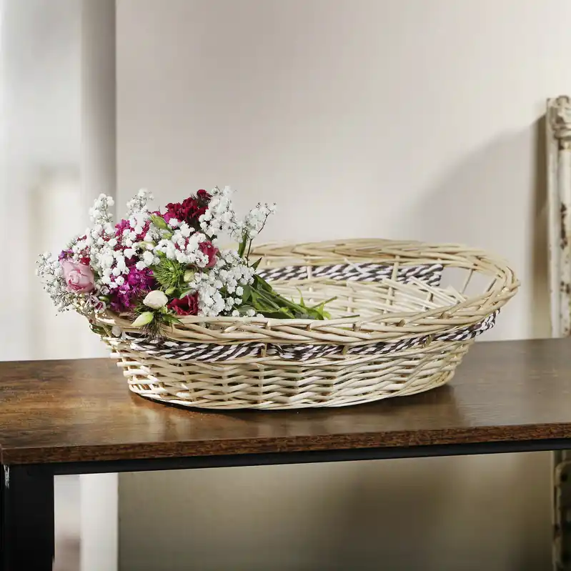Abverkauf Schale "Papierschnurgeflecht", oval