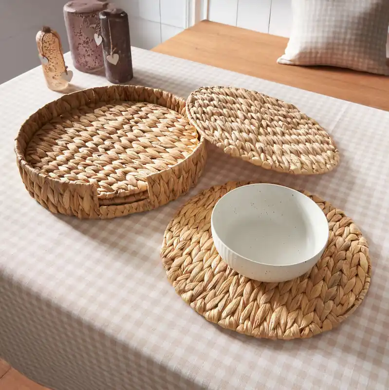 Platzteller-Set "Wasserhyazinthe", 5tlg. Markenware