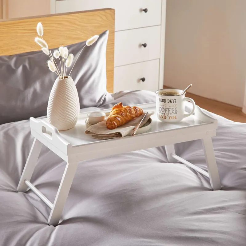 Tablett "Simply White" mit Füßen Neue Kollektion