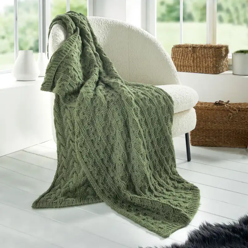Ausverkauf Kuscheldecke "Strickzopf"