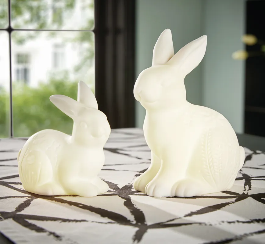 Kracherpreis LED-Hase "Blumenwiese", 2er Set