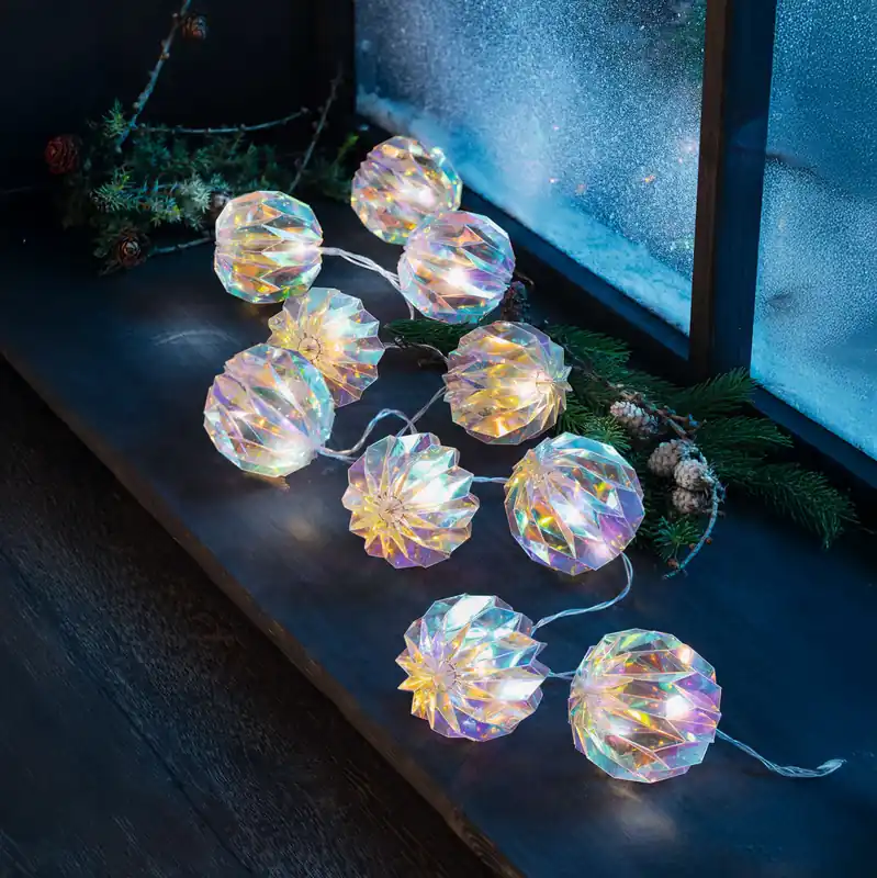 LED-Lichterkette "Rainbow-Balls" Saisonangebot