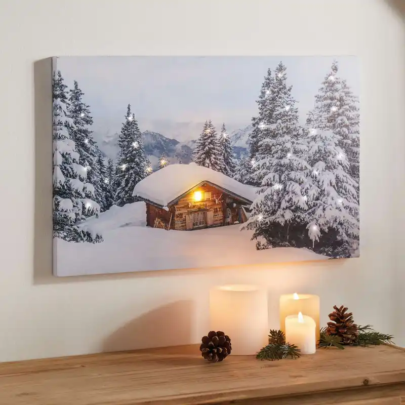 LED-Bild "Winter" Markenware