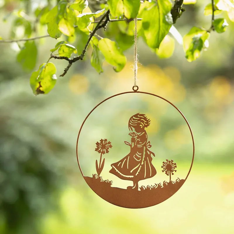 Sichere Zahlung Hänger "Mädchen mit Blume"