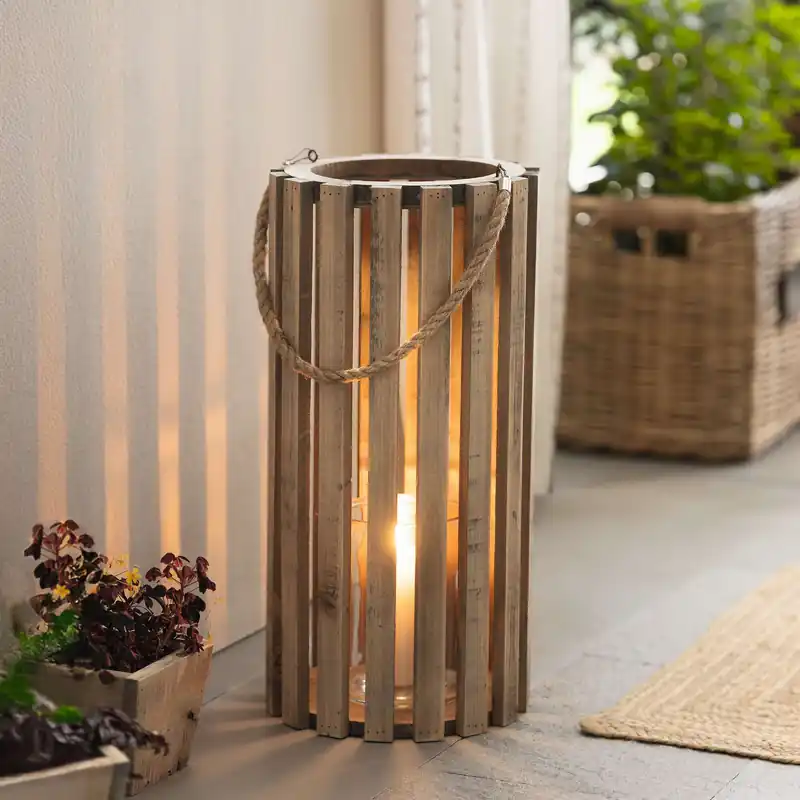 Preis Gesenkt Holzlaterne "Recycling-Chic"
