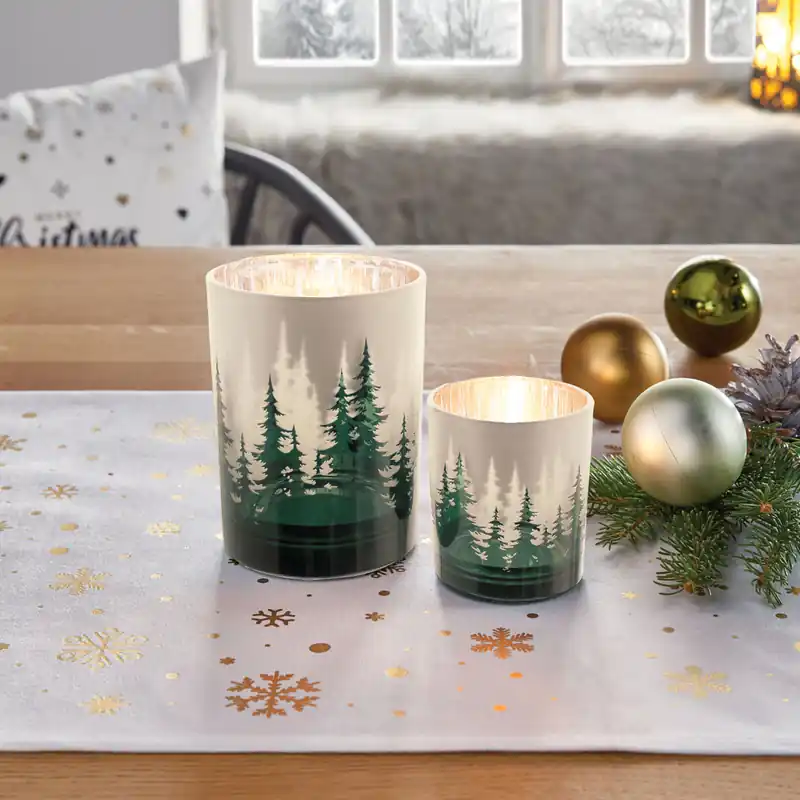 Windlicht "Wald", 2er Set Nur Für Kurze Zeit