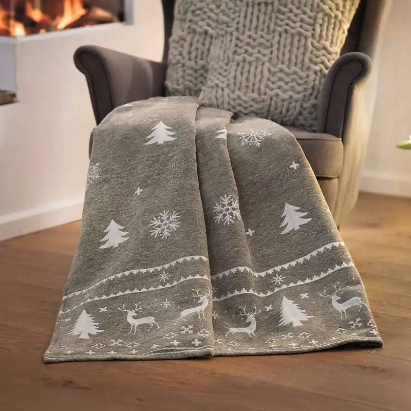 Kuscheldecke "Nordischer Winter" Markenware