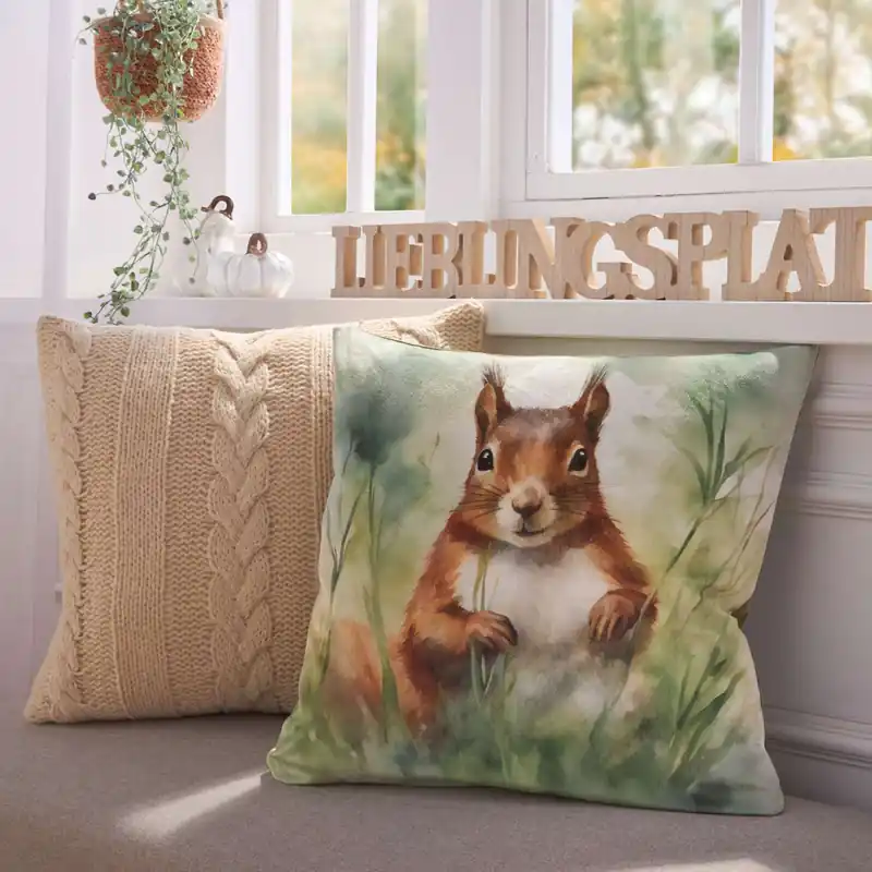 Kissenhülle "Eichhörnchen" Sofort Bestellen