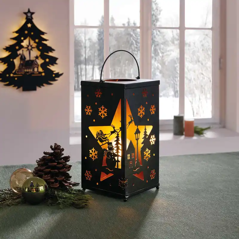 Top-Preis LED-Laterne "Winterlandschaft"