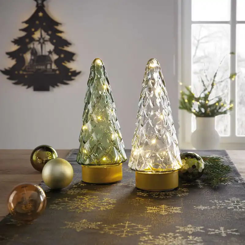 Bestpreis LED-Tanne "Shine", 2er Set