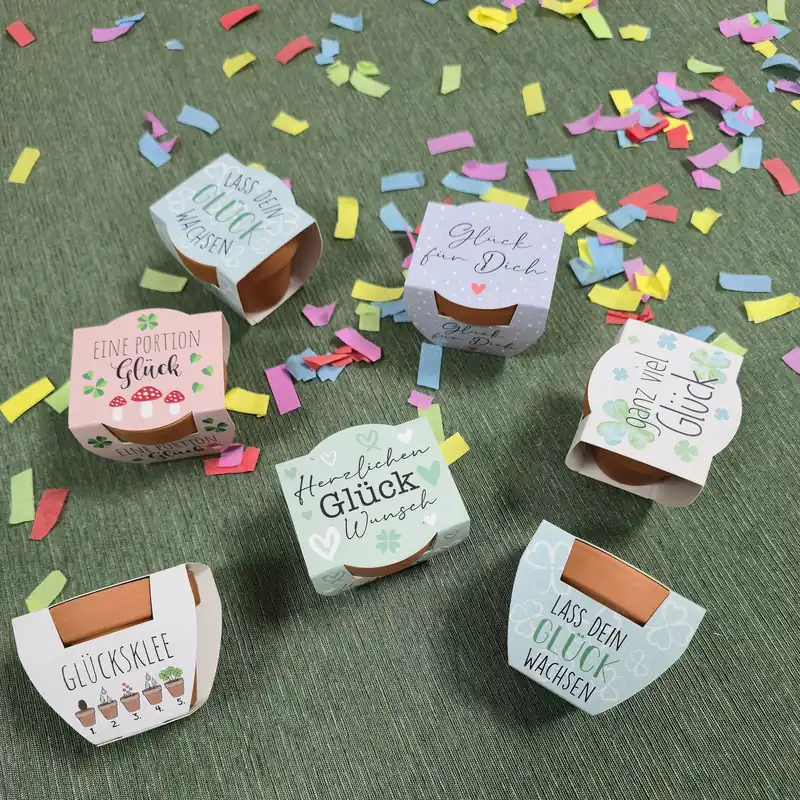 Minitopf "Glücksklee", 2er Set Direkt Vom Hersteller