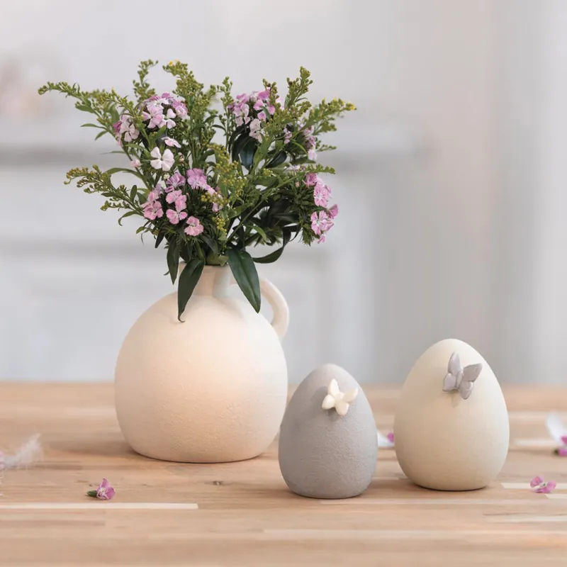 Abverkauf Osterdeko "Ei mit Schmetterling", 2er Set