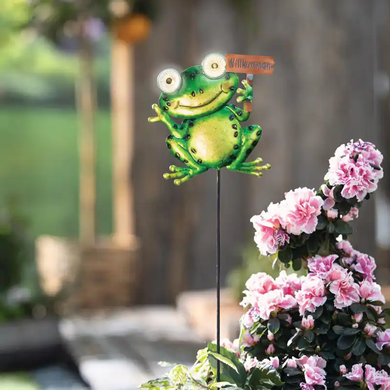 LED-Solarstecker "Crazy Frog" Preisknaller