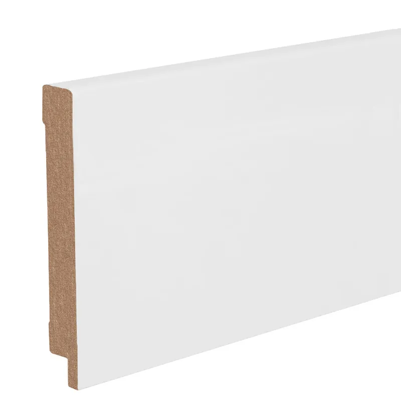 Sichere Zahlung Sockelleiste / Fußleiste / Bodenleiste Cremona-4 (72038) | 16 x 100 x 2500 mm | Weiß