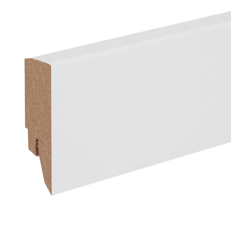 Meistverkauft Sockelleiste / Fußleiste / Bodenleiste Domaso-2 (70975) | 16 x 58 x 2500 mm | Weiß