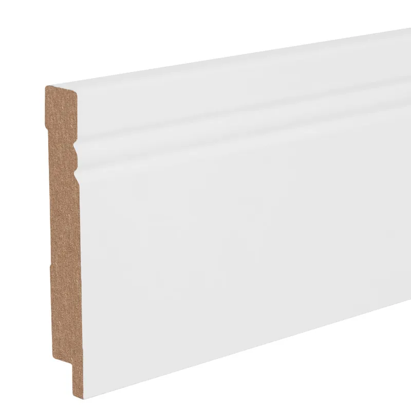 Sockelleiste / Fußleiste / Bodenleiste Palestro-2 (73011) | 19 x 120 x 2500 mm | Weiß Preisknaller