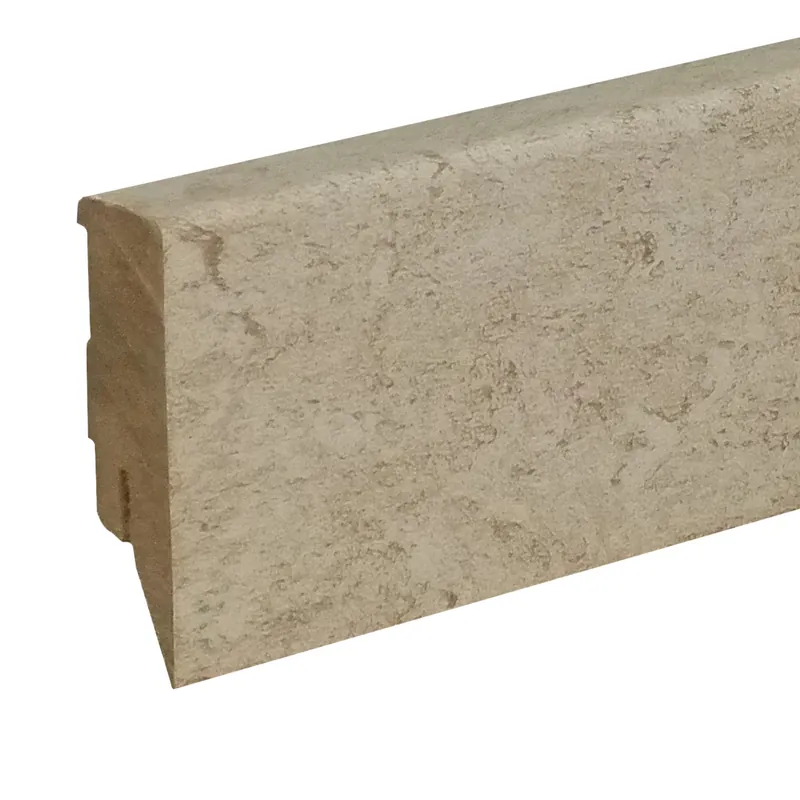 Neue Ware Sockelleiste / Fußleiste / Bodenleiste Lecco-115 (73280) | 16 x 58 x 2500 mm | Sandstone beige