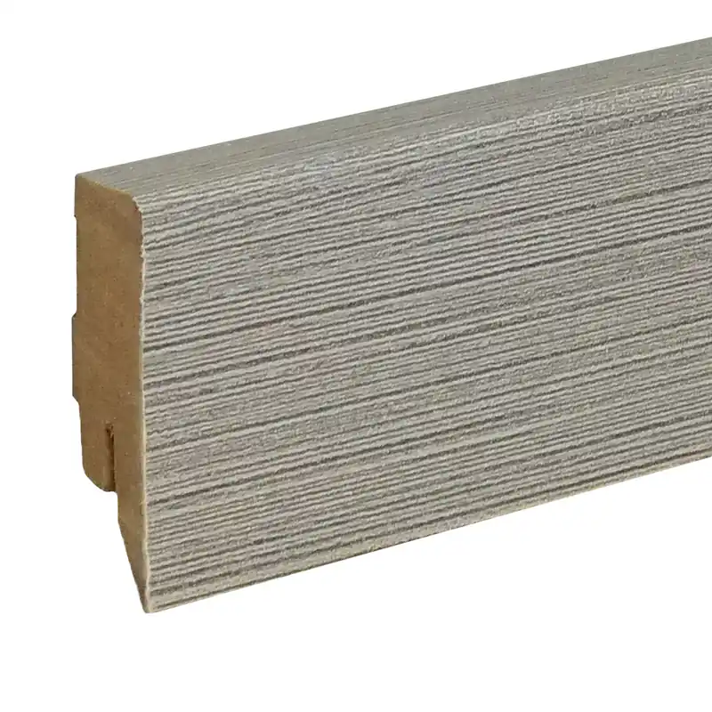 Sockelleiste / Fußleiste / Bodenleiste Lecco-143 (73956) | 16 x 58 x 2500 mm | Ulme Lichtgrau Rabatt