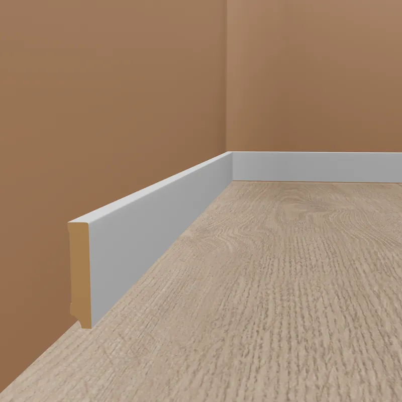 Expressversand Sockelleiste "Nürnberg" MDF 19 x 115 x 2500 mm Weiß Modern by PROVISTON