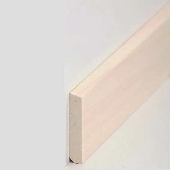 Sockelleiste "Heilbronn" Massivholz 10 x 58 x 2400 mm Abachi moderne Fußleiste by PROVISTON Highlight