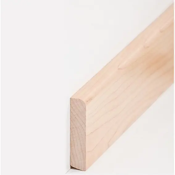 Sonderaktion Sockelleiste "Magdeburg" Massivholz 13 x 58 x 2400 mm Ahorn moderne Fußleiste by PROVISTON