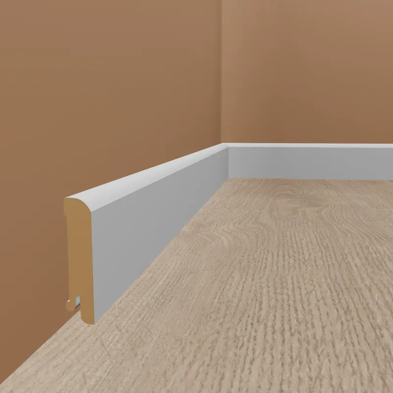 Sockelleiste Erfurt Echtholzfurnier 15 x 70 x 2500 mm Weiß Fußleiste by PROVISTON Beliebt