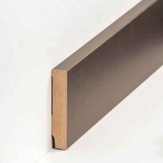 Ausverkauf Sockelleiste "Celle" MDF 16 x 80 x 2500 mm Bronze Modern by PROVISTON