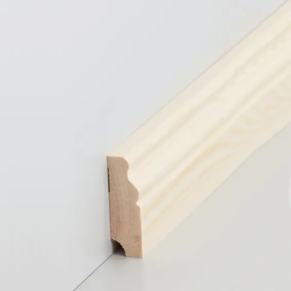 Neu Im Sortiment Sockelleiste "Remscheid" Massivholz 19 x 60 x 2500 mm Kiefer Berliner Profil by PROVISTON