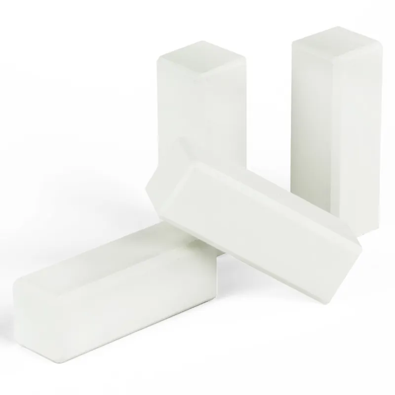 Schneller Versand Universal - Holzecken 19 x 19 x 60 Innen / Außen / Endstücke - Gletscherweiß